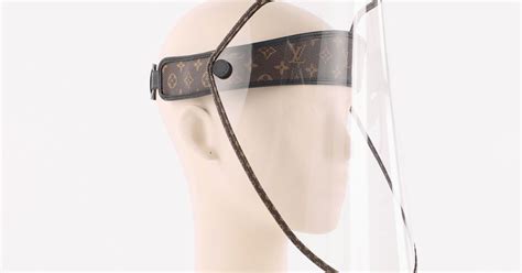 louis vuitton plastic face shield.